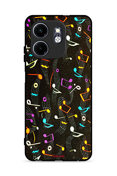 Tolwak غطاء حماية لهاتف Infinix Smart 9 4G بنمط قماش موسيقي