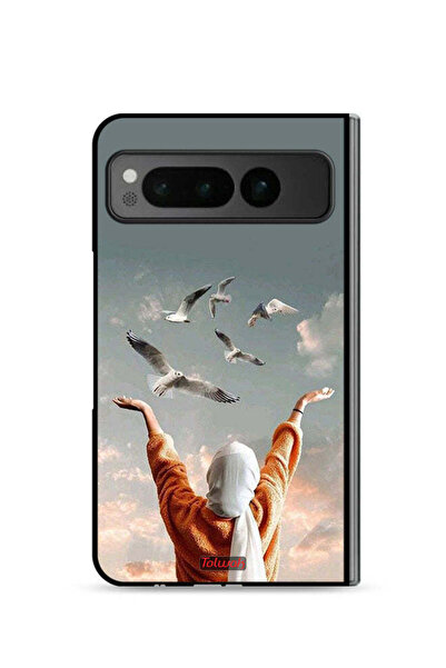 Tolwak غطاء حماية لهاتف جوجل بيكسل فولد 5G - طيور تحلق