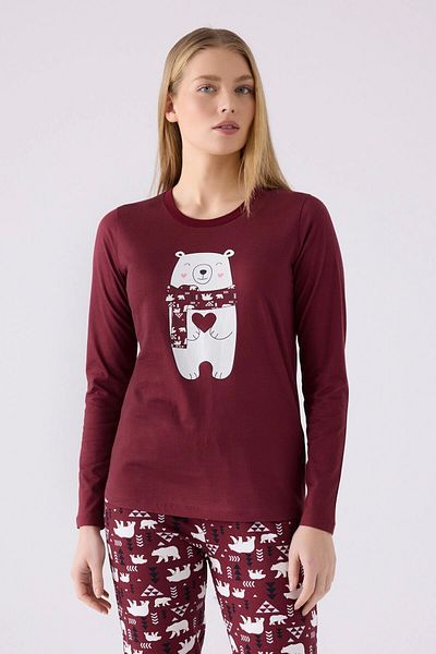Arnetta Mother Daughter Double Set - Burgundy