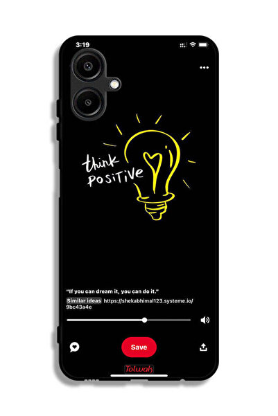 Tolwak غطاء حماية لهاتف سامسونج جالاكسي M06 5G - فكر بإيجابية