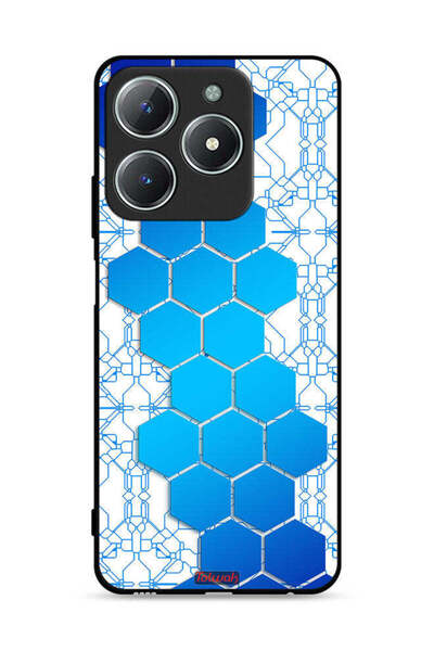 Tolwak غطاء حماية لهاتف Realme C63 4G بشعار Honeycomb Hexagon Icon Networks