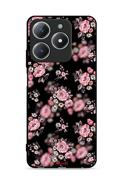 Tolwak غطاء حماية لهاتف Realme C61 4G بنقشة زهور بورتريه