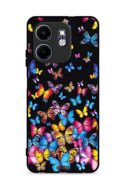 Tolwak غطاء حماية لهاتف إنفينيكس سمارت 9 4G بنقشة فراشات ملونة