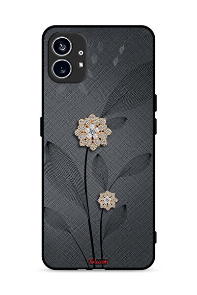 Tolwak غطاء حماية لهاتف Nothing Phone (1) 5G برسومات زهور ماسية