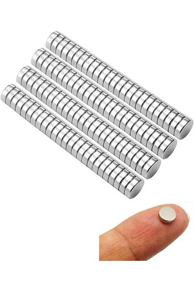 Mu Art Ahşap Small Neodymium Powerful Magnets, Multi-Purpose Refrigerator Magnets, Small Round Disc