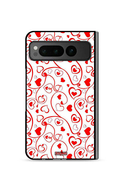 Tolwak غطاء حماية بنقشة قلوب لهاتف جوجل بيكسل فولد 5G