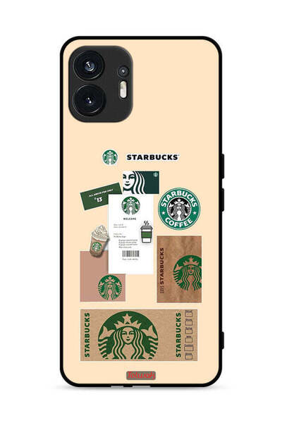 Tolwak Nothing Phone (2) 5G Protective Case Cover Coffee Sticker
