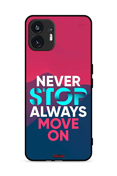 Tolwak غطاء حماية لهاتف Nothing Phone (2) 5G لا تتوقف أبدًا، تحرك دائمًا