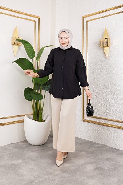 Nevayla Moda Ελαστική μέση Casual παντελόνι Ayrobin - Mink / A0103