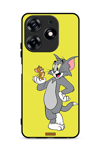 Tolwak غطاء حماية لهاتف تكنو سبارك 10 برو 4G بتصميم توم وجيري