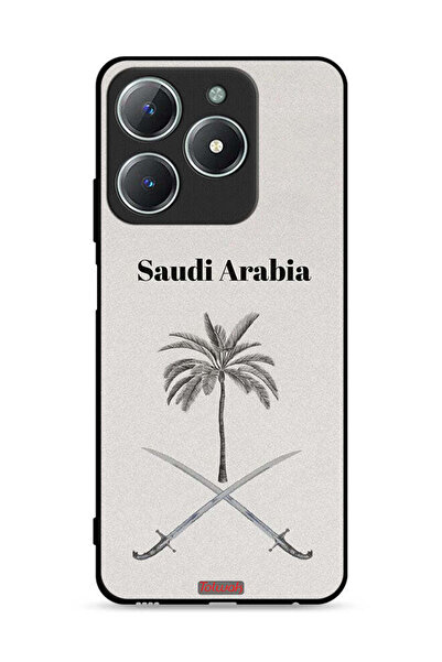 Tolwak غطاء حماية لهاتف Realme C63 4G - لوحة فنية لعلامة المملكة العربية السع...