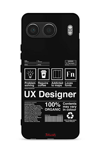 Tolwak OnePlus Nord 4 5G Protective Case Cover Ux Designer Sticker