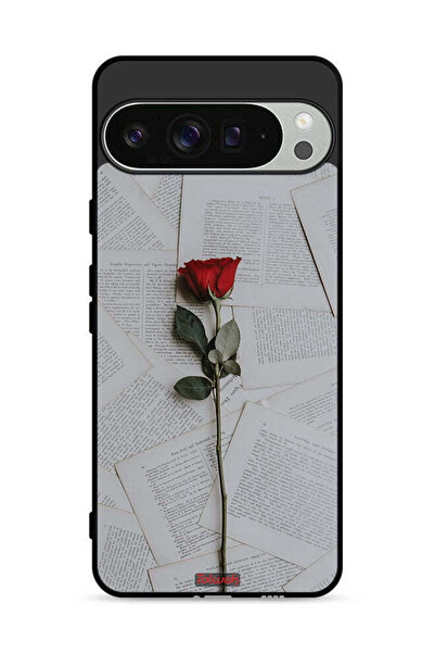 Tolwak غطاء حماية لجهاز Google Pixel 9 Pro وردي على ورق