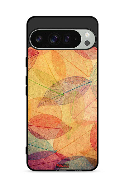 Tolwak غطاء حماية لجهاز Google Pixel 9 Pro XL برسومات أوراق فنية رقمية تجريدية