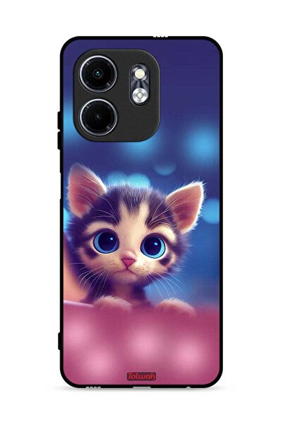 Tolwak غطاء حماية لهاتف إنفينيكس سمارت 9 4G بتصميم قطة صغيرة