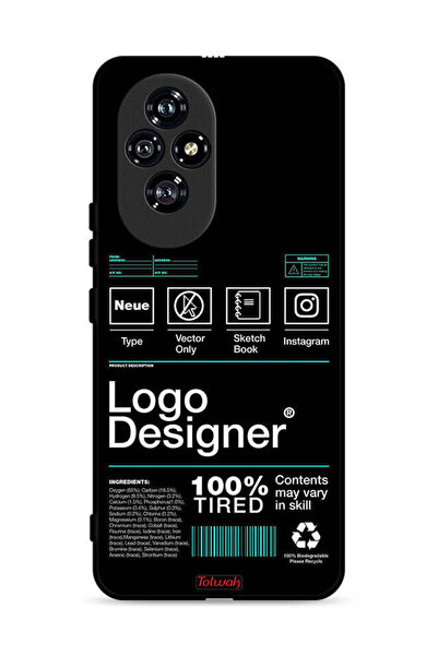 Tolwak Honor 200 5G Protective Case Cover Logo Designer Sticker
