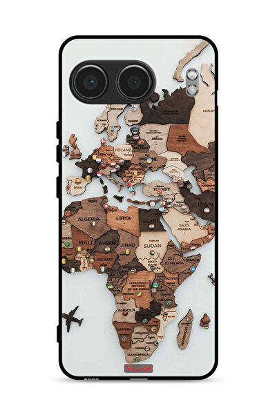 Tolwak غطاء حماية لهاتف OnePlus Nord 4 5G برسومات خريطة العالم