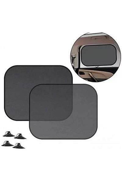 Mu Art Ahşap Car Side Window Sunshade with Suction Cups 2Pcs Set 36X44Cm Auto Side Window Curtain Sunshade