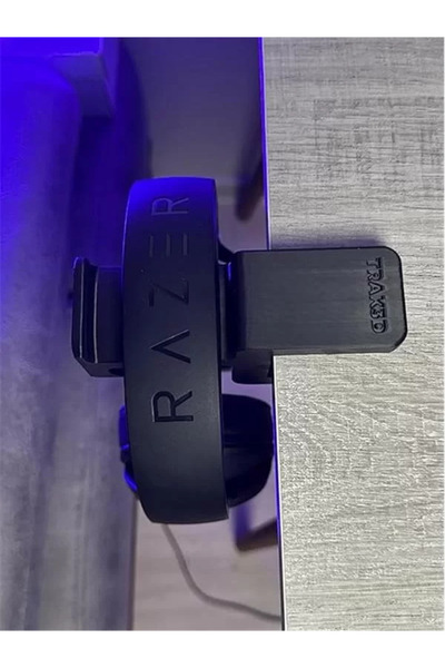 trak3d Premium Siyah Asılabilir Kulaklık Standı – Sağlam V3 Gamer Modeli, Kay...