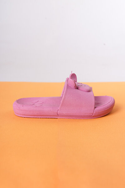 Craftique Pink Girls' Slippers Non-Slip Sole Animal Figured Nursery Pool Daily Summer Shoes