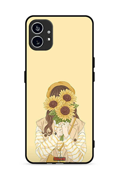 Tolwak غطاء حماية لهاتف Nothing Phone (1) 5G يخفي الوجه مع عباد الشمس