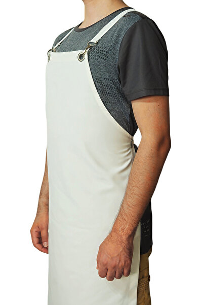 Ant Rotagrup Üniforma ve İş Elbiseleri Cross Tied Pocketless Ecru "Cross - Back" Kitchen Restaurant Chef Apron