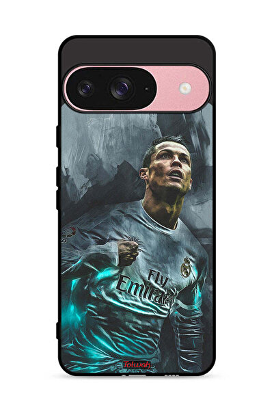 Tolwak غطاء حماية لهاتف جوجل بيكسل 9 برسومات كريستيانو رونالدو