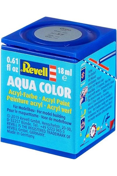 REVELL - Water Based Model Paint Gray Matte 18 ml (36157)