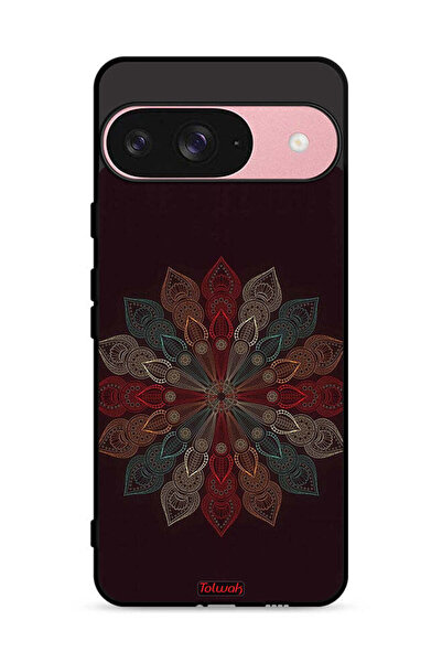 Tolwak غطاء حماية لجهاز جوجل بيكسل 9 بتصميم زهرة ماندالا