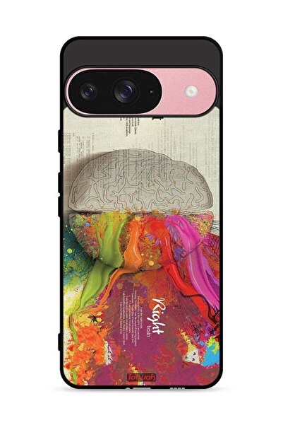 Tolwak غطاء حماية لجهاز Google Pixel 9 بتصميم تجريدي لعلم الدماغ