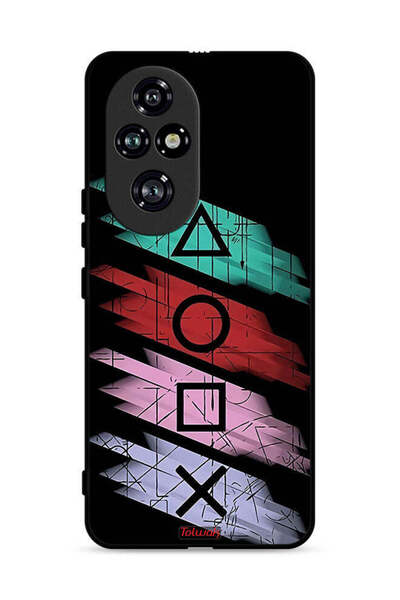 Tolwak غطاء حماية لهاتف Honor 200 Pro 5G برسومات أيقونات لعبة الحبار