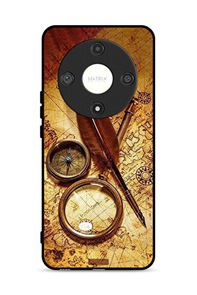 Tolwak غطاء حماية لهاتف Honor X9b 5G بتصميم بوصلة عتيقة