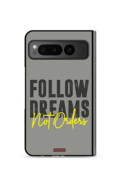 Tolwak غطاء حماية لهاتف Google Pixel Fold 5G - اتبع الأحلام وليس الأوامر