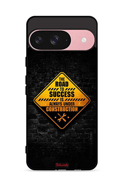 Tolwak غطاء حماية لجهاز Google Pixel 9 الطريق إلى النجاح دائمًا قيد الإنشاء
