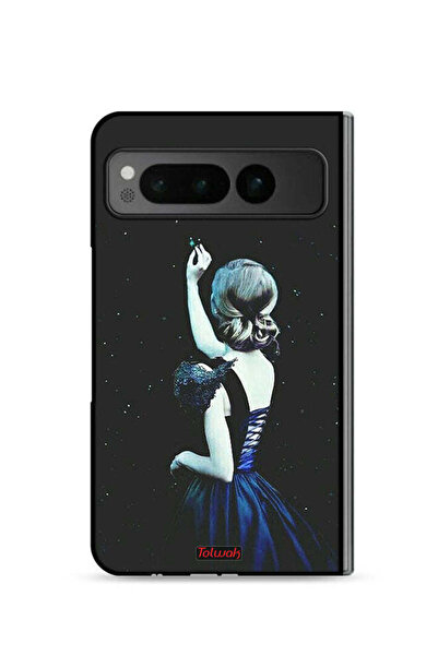 Tolwak غطاء حماية لهاتف جوجل بيكسل فولد 5G بتصميم نجمة مؤثرة