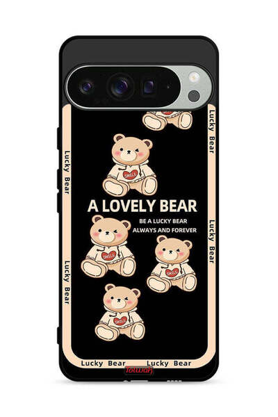 Tolwak غطاء حماية لجهاز Google Pixel 9 Pro XL بتصميم دب جميل