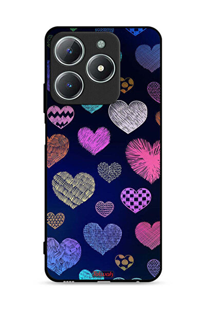 Tolwak غطاء حماية لهاتف Realme C63 4G بنقشة قلوب داجا