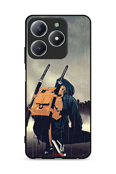 Tolwak غطاء حماية Realme C61 4G بتصميم سيف ساموراي الرقمي