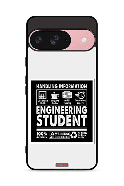 Tolwak غطاء حماية لجهاز Google Pixel 9 - ملصق طالب هندسة