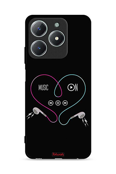 Tolwak غطاء حماية لهاتف Realme C63 4G مع موسيقى