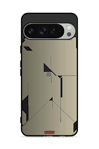 Tolwak غطاء حماية لجهاز Google Pixel 9 Pro XL بتصميم فني تجريدي بسيط