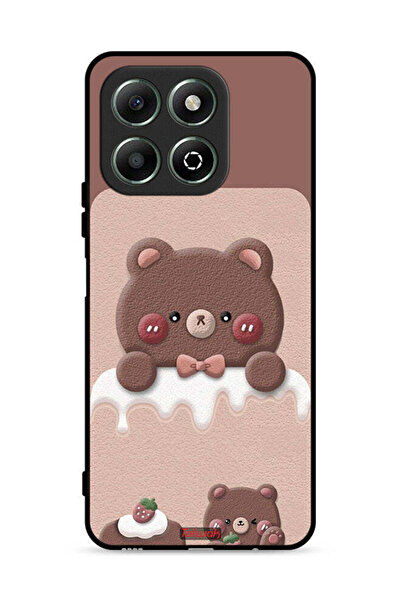 Tolwak غطاء حماية لهاتف Honor X6b 4G - دب الفراولة