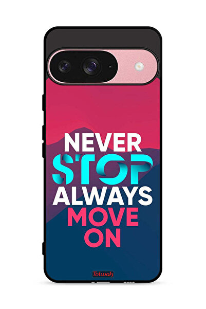 Tolwak غطاء حماية لجهاز Google Pixel 9 - لا تتوقف أبدًا - تحرك دائمًا