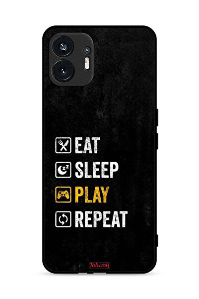 Tolwak غطاء حماية لهاتف Nothing Phone (2) 5G، تناول الطعام، النوم، اللعب، الت...