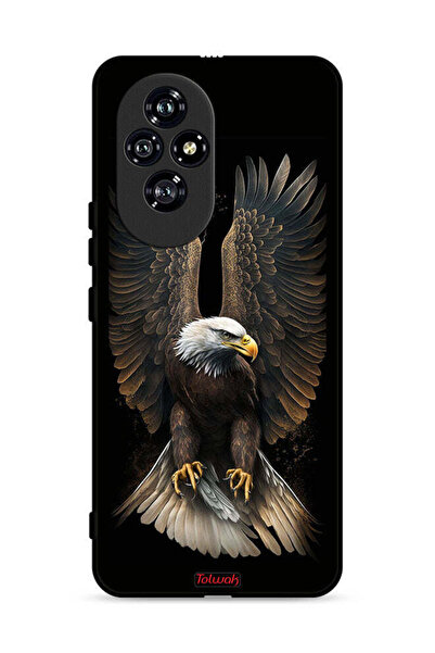 Tolwak غطاء حماية لهاتف Honor 200 5G بأجنحة نسر منتشرة