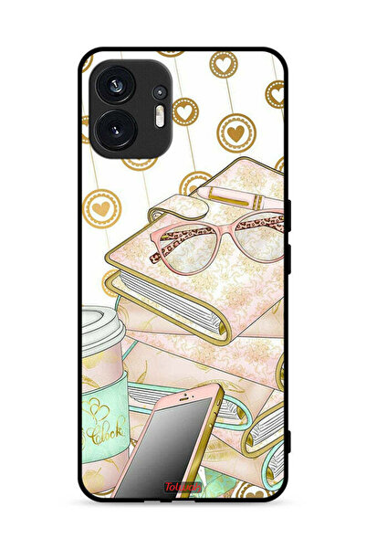 Tolwak Nothing Phone (2) 5G Protective Case Cover Glasses On Books