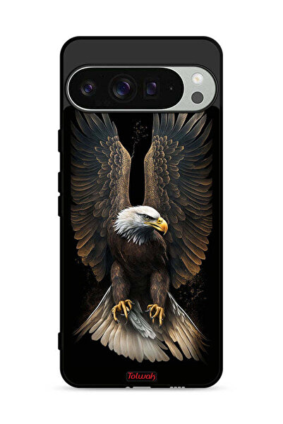 Tolwak غطاء حماية لجهاز Google Pixel 9 Pro بتصميم أجنحة النسر المنتشر