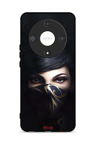 Tolwak غطاء حماية لهاتف Honor X9b 5G بنقشة فتاة محجبة