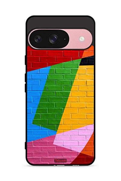 Tolwak غطاء حماية لجهاز Google Pixel 9 برسومات جدارية ملونة