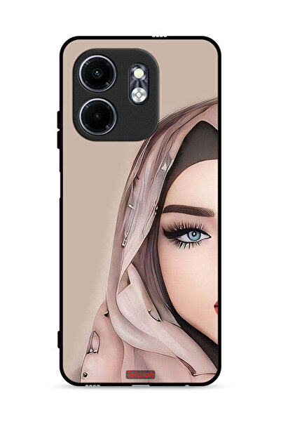 Tolwak غطاء حماية لهاتف إنفينيكس سمارت 9 4G برسومات فتاة نصف وجه